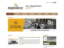 Tablet Screenshot of expoarroz.com.br